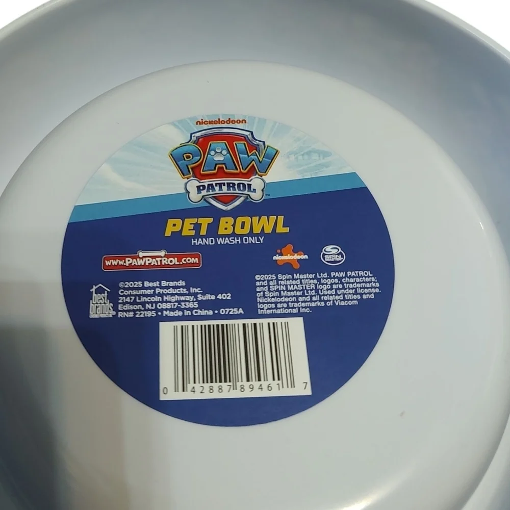 Paw Patrol Adventure Bay Heroes Dog Bowl - Blue and White